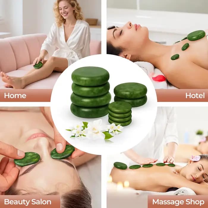 10 pièces de pierre naturelle vert Olive
