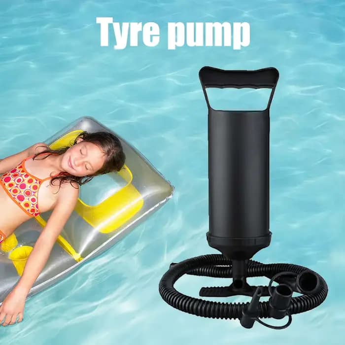 Pompe à air manuelle à gonflage rapide, pompe à main gonflable, pompe à air bidirectionnelle, adaptée aux matelas de piscine