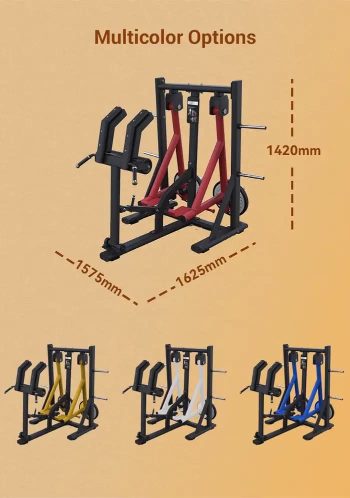Appareil de musculation en acier à charge de plaques pour la formation des hanches