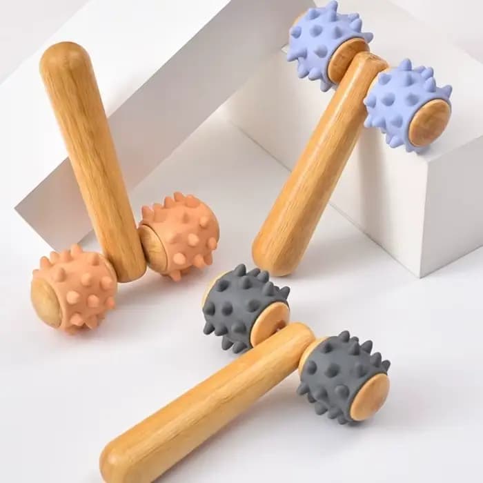 Rouleau de massage en forme de T | Soulagement de la tension musculaire du corps et du visage | Outil de soutien de la