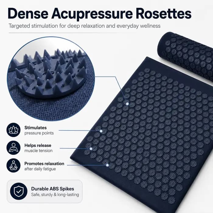 Tapis de massage Shiatsu à picots pour acupression