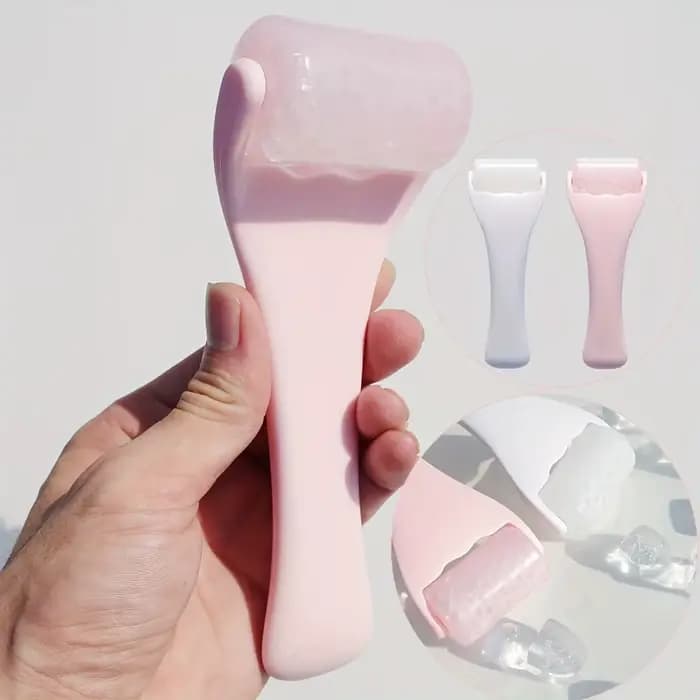 Kit de massage facial : rouleau et moule à glace en silicone réutilisables pour spa