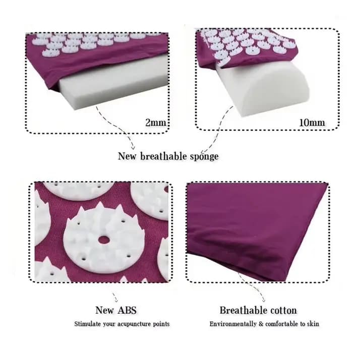 Contre les virus d'acupression pour le dos, coussin de massage