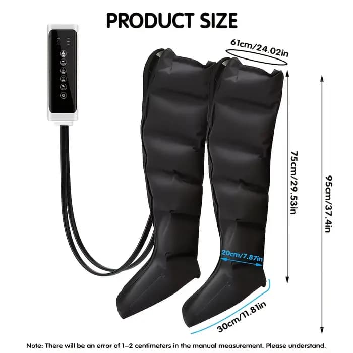 Bottes de massage professionnelles pour jambes à Compression d'air
