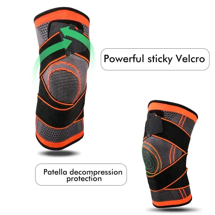 Manchon de compression du genou avec sangles réglables pour la course