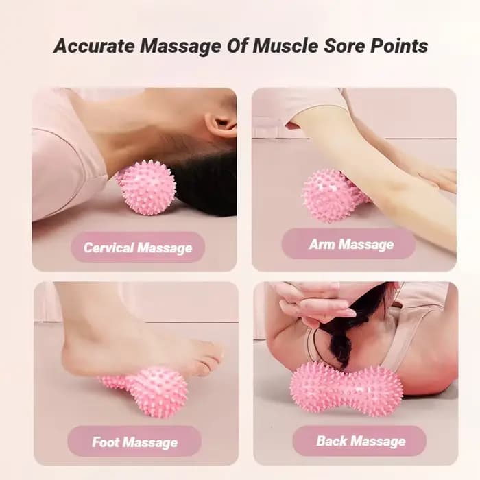 Balle de massage picotsée en forme d'arachide pour l'entraînement