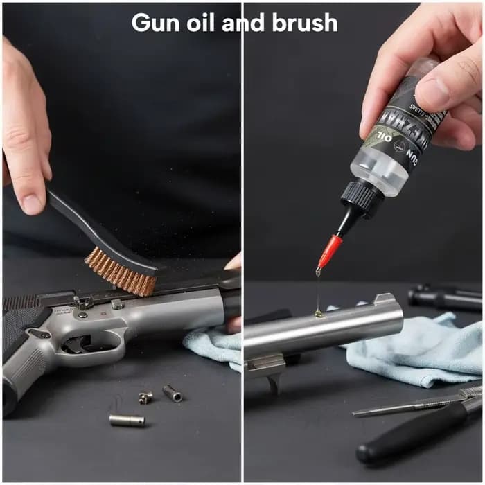 Brosse de nettoyage pour pistolet à Double extrémité, brosse métallique en Nylon et laiton, ensemble de nettoyage universel, fournitures de chasse, accessoires pour pistolet