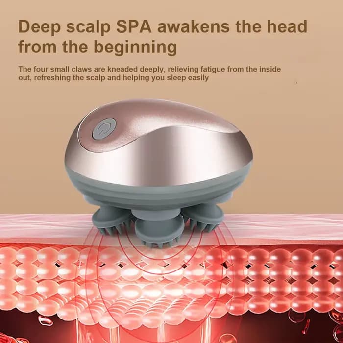 Appareil électrique de Massage de tête de pétrissage par Vibration du cuir chevelu