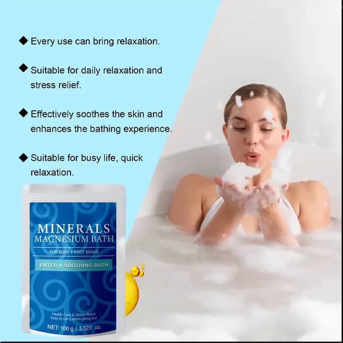 Bain au magnésium pour une relaxation et un confort plus profonds
