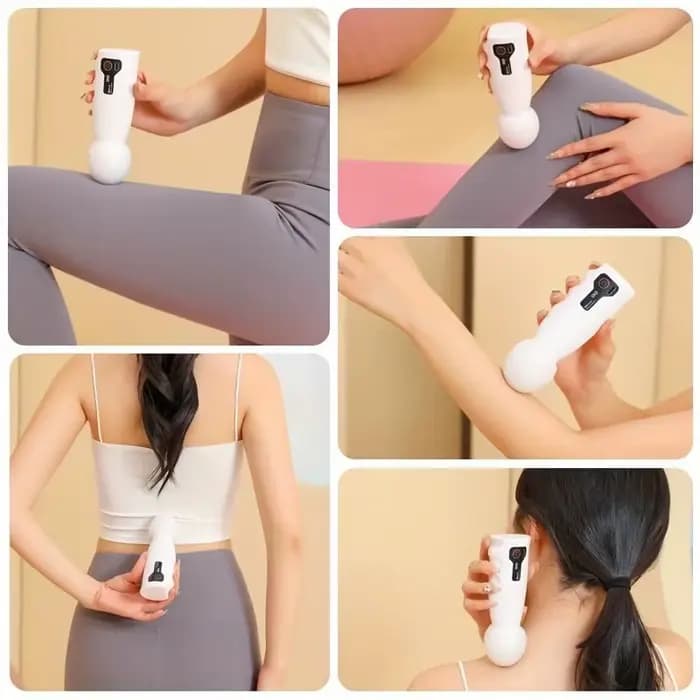 Mini masseur électrique portable, rechargeable par USB avec 4 réglages de vitesse, polyvalent pour le corps, le dos, le cou, les jambes et la taille