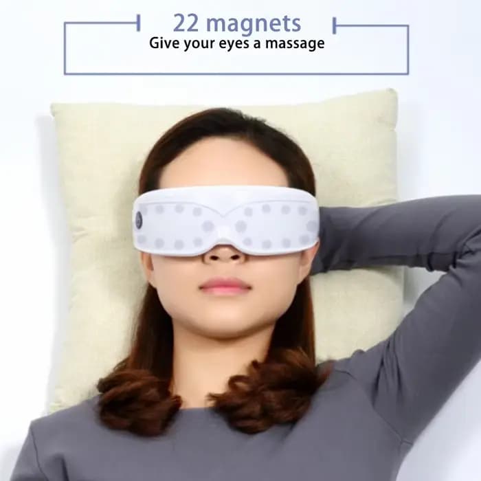Masseur oculaire avec 9 modes et vibration multifréquence 22 aimants pour massage