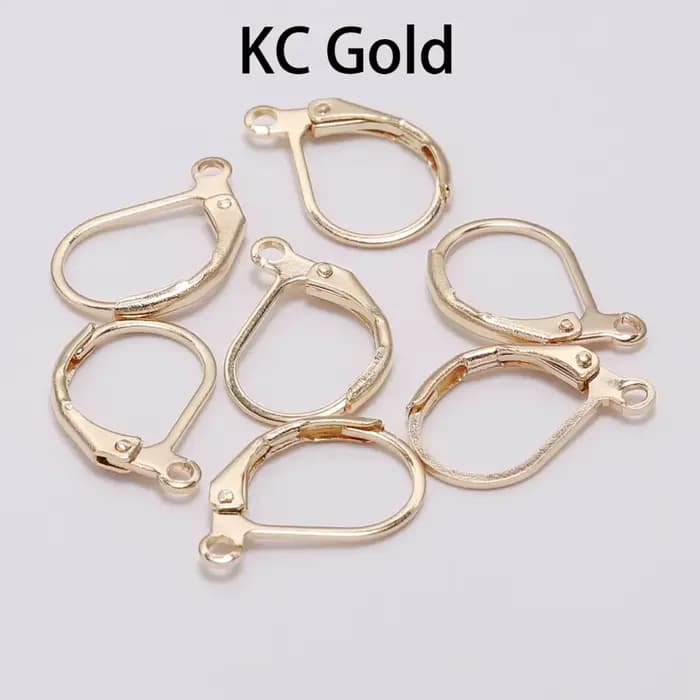 Lot de 20 crochets de boucles d'oreilles, 15x10mm, or, noir, français, paramètres de fil, Base pour bricolage, boucles d'oreilles, résultats de fabrication de bijoux