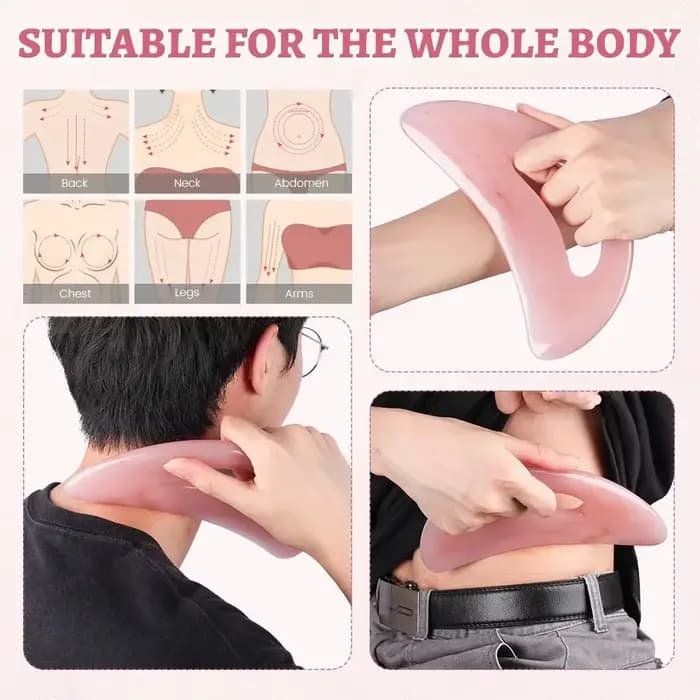Gua sha outil de massage cou dos masseur corps jambe pied guasha grattage