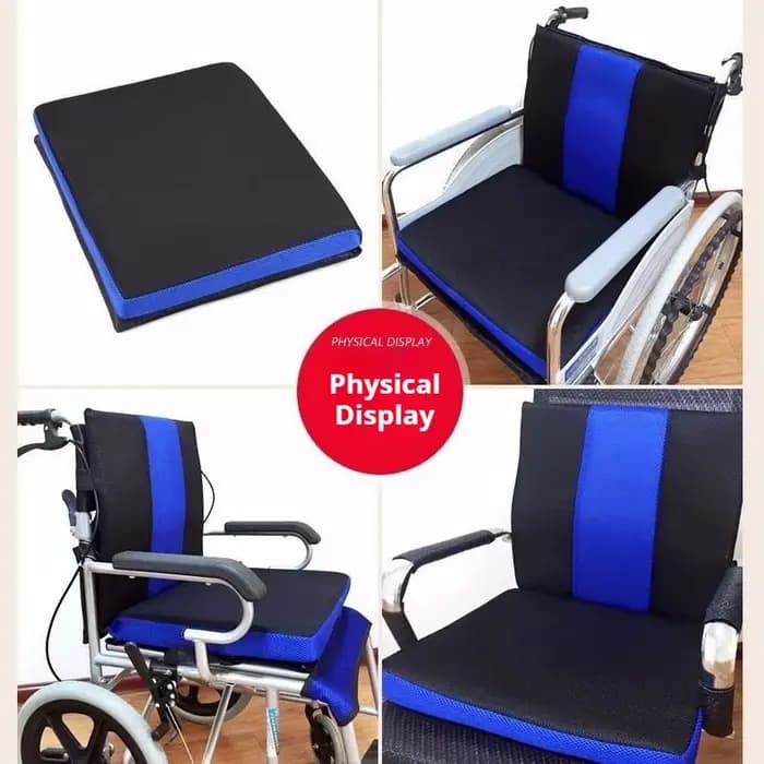 Polymères de siège de fauteuil roulant respirant, oreiller de posture de patient d'aîné, dossier de coussin, degré de glissement, universel