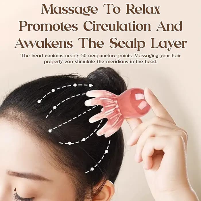 Peigne de Massage de tête de poulpe