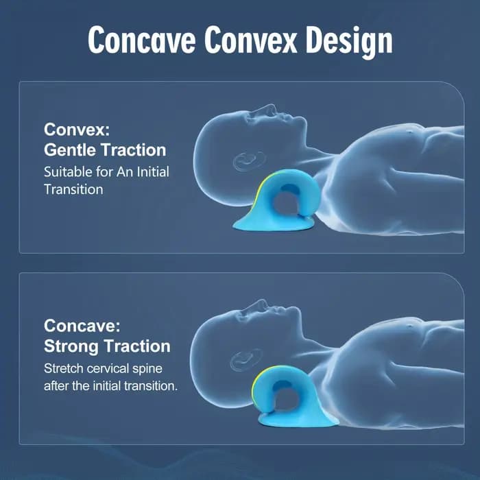 Dispositif de traction cervicale en forme de C