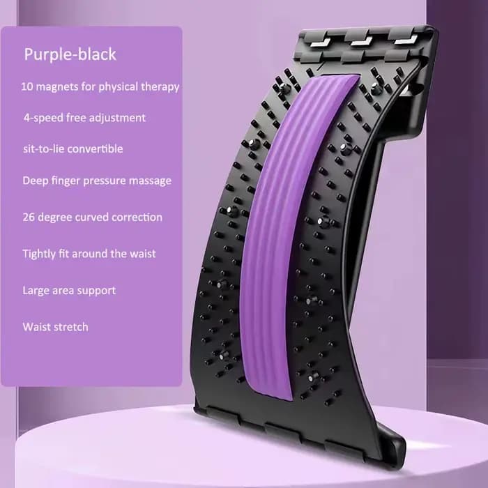 Masseur de dos civière multi-niveaux réglable taille cou Fitness lombaire cervicale colonne