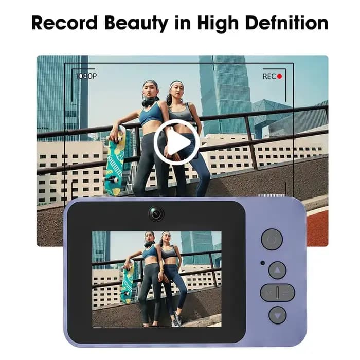 Nouvel appareil photo numérique pour selfies 4K Vlog avec zoom 8x, caméra de voyage 1080 HD pour étudiants, mini caméra rétro CCD pour la photographie de niveau débutant