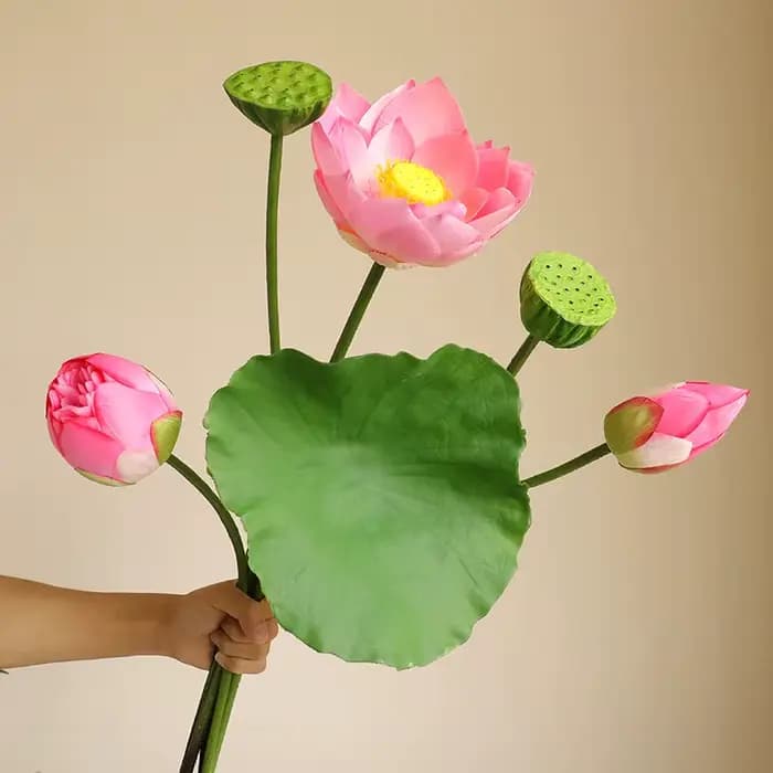 Annie artificielle avec une touche de feuilles et de dosettes, style chinois, Vermont, décoration d'intérieur, hôtel incité injFlowers, 85cm