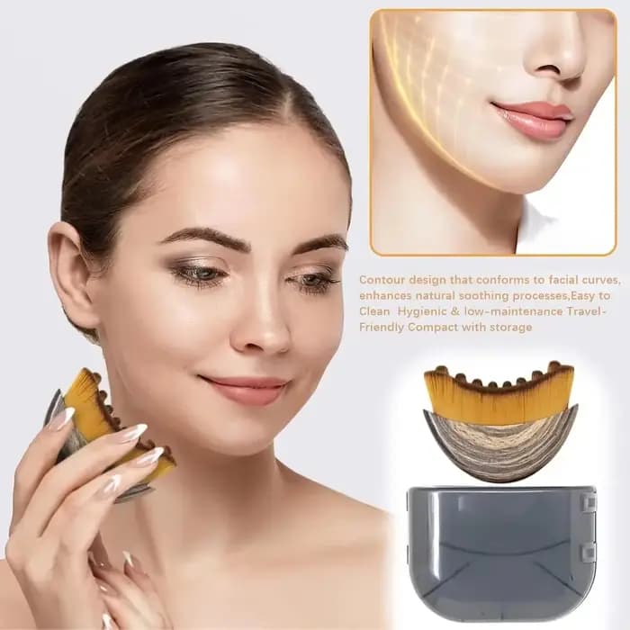 Brosse de massage lymphatique pour le visage et le corps