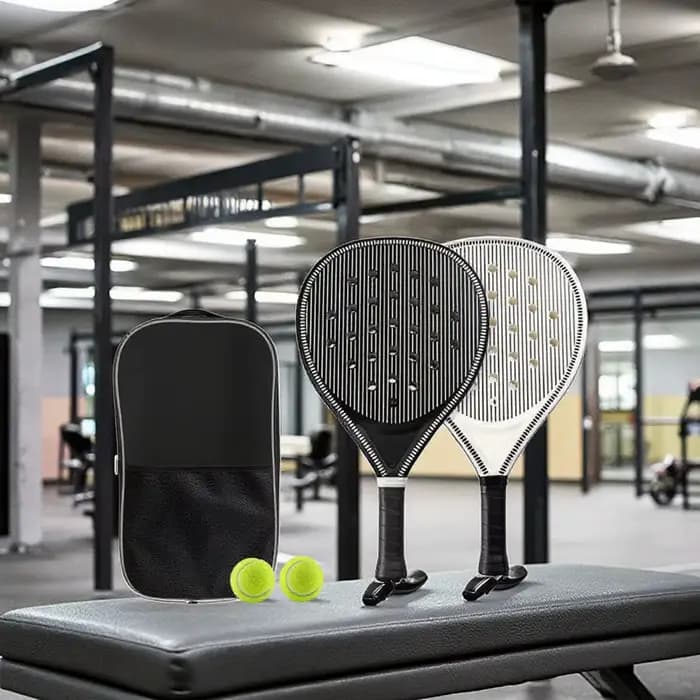 Raquette de tennis | Raquette de padel, en fibre de carbone ultra légère, avec une forte élasticité et une bonne qualité