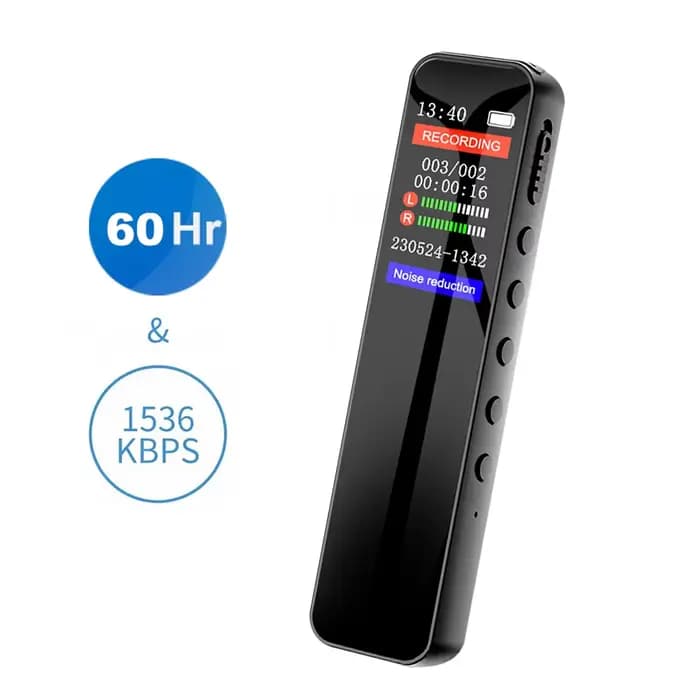 Enregistreur vocal numérique portable, mini dictaphone, son activé, micro statique, lecteur MP3 WAV, enregistrement de longue durée pour réunion