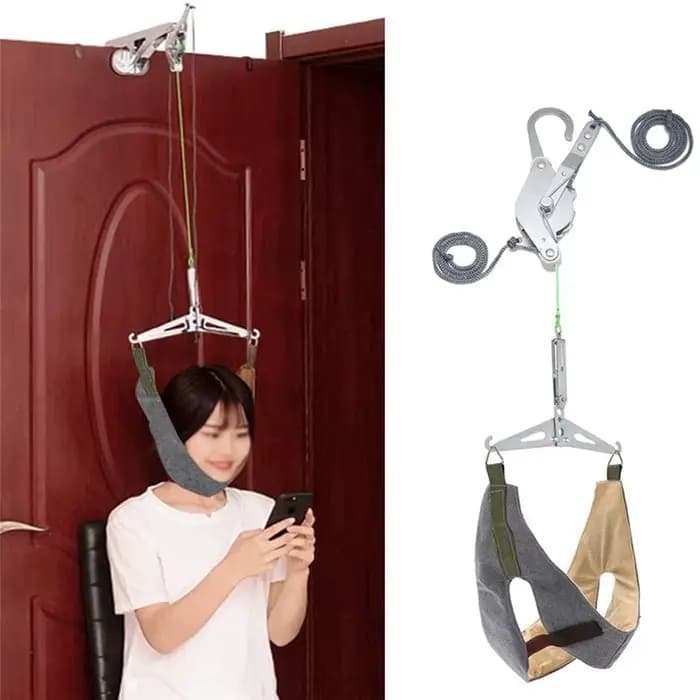 Kit de dispositif de traction cervicale sur la porte