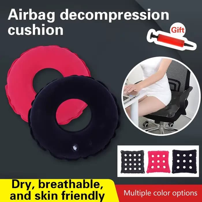 Coussin de siège à coussin d'air pour soulager la sciatique du dos