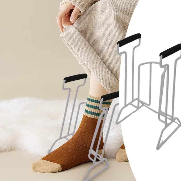 Dispositif d'aide au chaussette de Compression amélioré