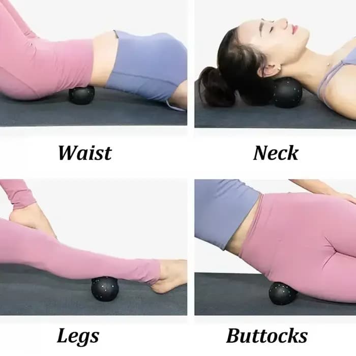 Ensemble de balles fasciales de massage EPP avec thérapie par points de déclenchement à double balle