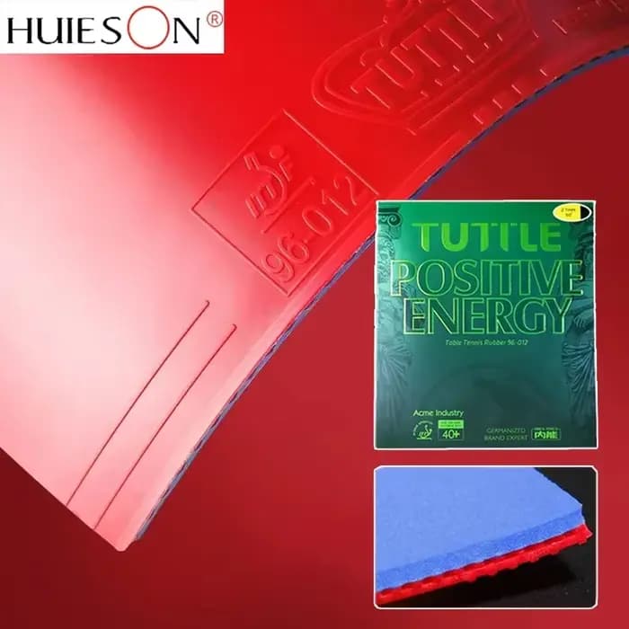 TUTTLE – caoutchouc de Tennis de Table professionnel, Pips colorés en caoutchouc, Standard ITTF, énergie Positive, lame de Ping-Pong