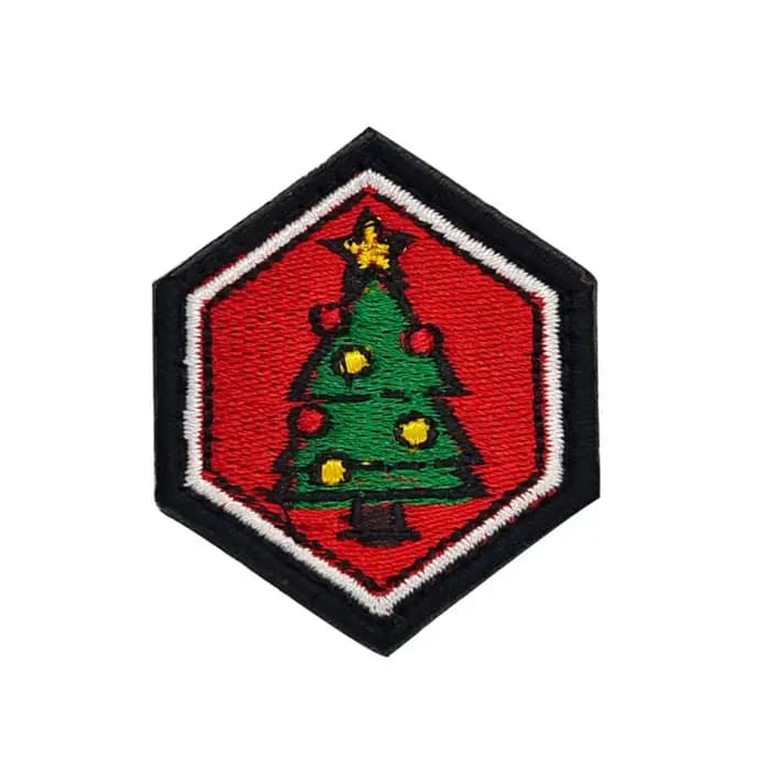 Patch brodé Hexagon Campfire Forest à fixation auto-agrippante, applique DIY pour sacs à dos et sacs, accessoires de réparation de vêtements, patchs à coudre