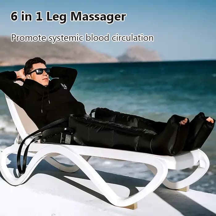 Système de Massage par Compression d'air à Six chambres, masseur pour tout le corps, pompe de récupération, bottes, Machine de M