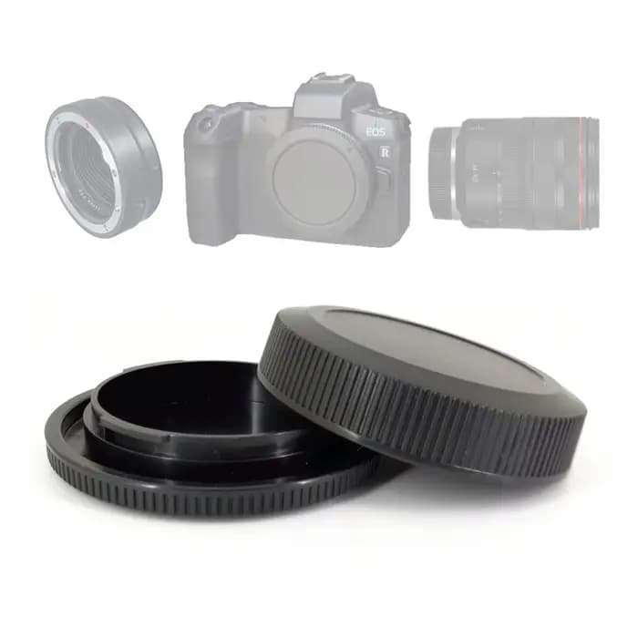 Capuchon avant d'appareil photo + capuchon arrière pour objectifs d'appareil photo Nikon Z, Nikon F, Canon EF, Canon RF, Sony E, Sony A