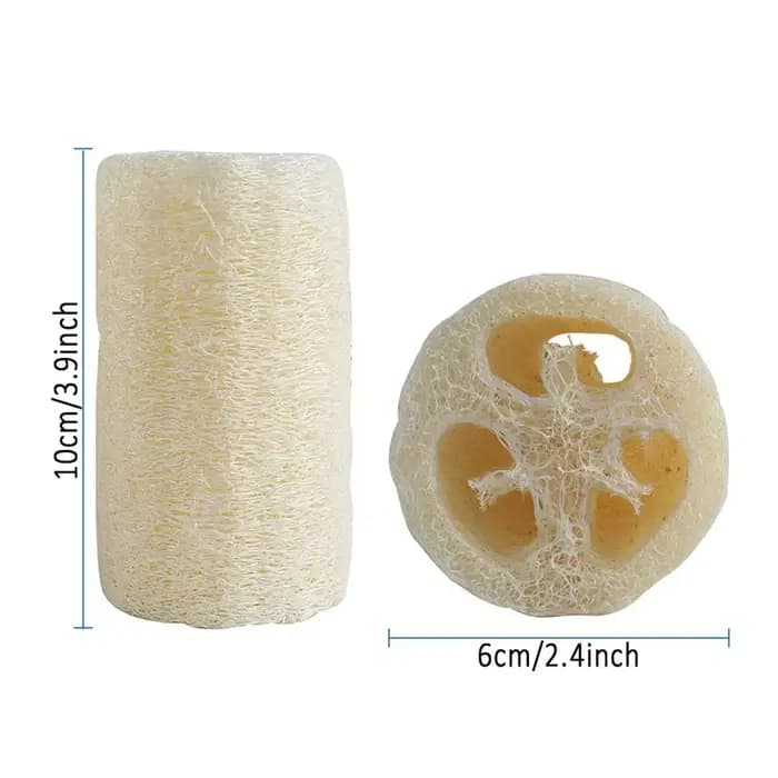 4 pièces/paquet Loofahs organiques Loofah Spa épurateur exfoliant naturel Luffa éponge de lavage du corps enlever la peau morte fait savon 4 pouces