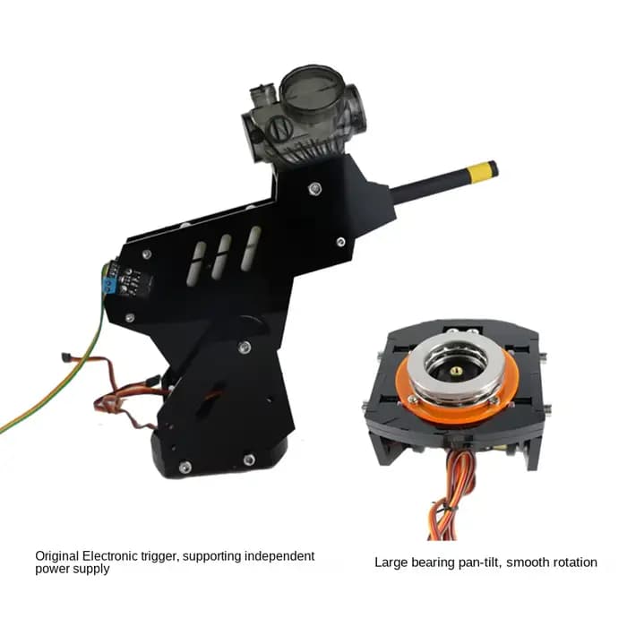 Pistolet à tête laser pour robot RC, précieuse roue versiWheel mécanique, châssis de bataille de voiture compatible avec Raspberry Pi, robot Ardu37ESP32, bricolage