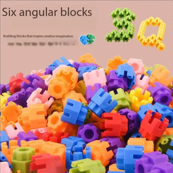 Blocs de construction hexagonaux, jouets éducatifs pour garçons et filles, puzzle créatif, jeux interactifs parent-enfant