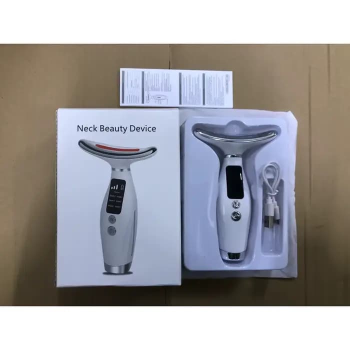Masseur de visage et de cou LED à usage domestique