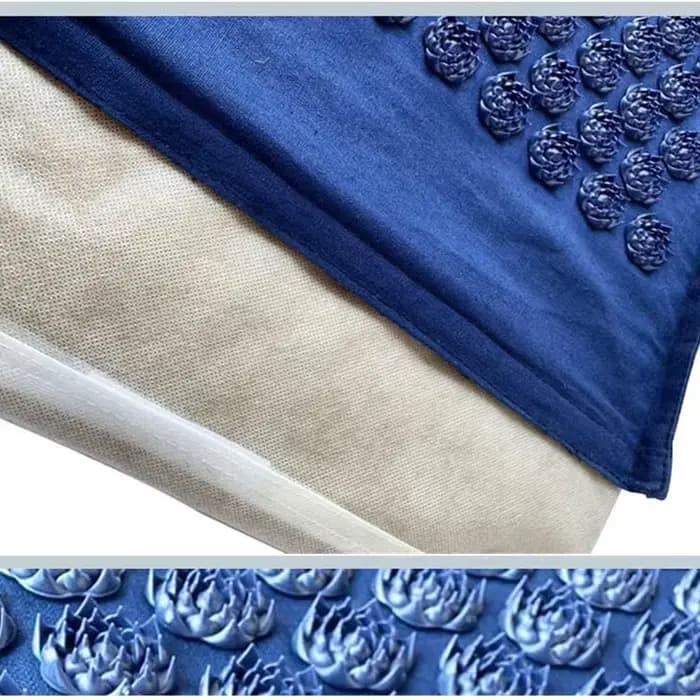 Tapis de yoga et de massage en lin naturel et fibre de coco