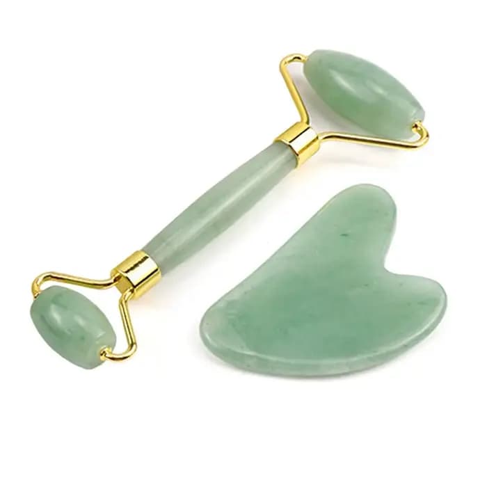 Jade Roller Gua Sha ensemble rouleau Facial masseur visage corps cou ascenseur serrer minceur outils de soins de la peau