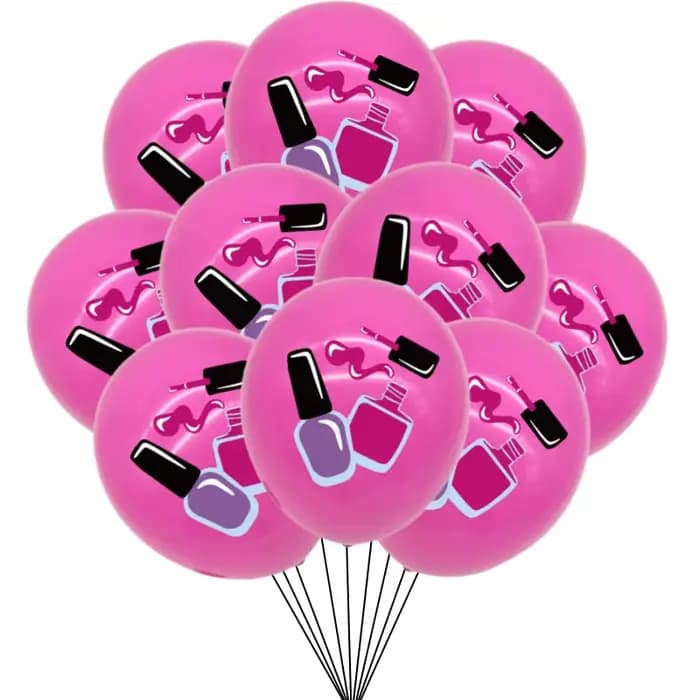 10/30 pièces Spa maquillage fête ballons rouge à lèvres Latex ballon mariage fête d'anniversaire décorations fournitures filles enfant jouet cadeaux