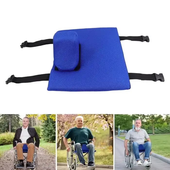 Coussin pour fauteuil roulant avec sangles réglables, matériaux respirants, soulage la pression, améliore la stabilité, coussin de siège