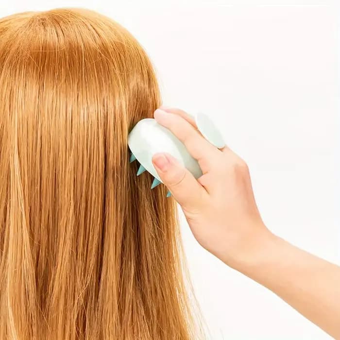 Masseur de cuir chevelu en silicone et brosse à shampoing