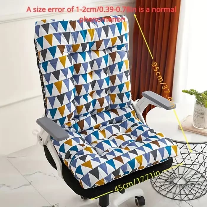 Coussin de chaise de bureau ergonomique avec support de dossier intégré – Convient à une utilisation multifonctionnelle des sièges de maison et d'auto