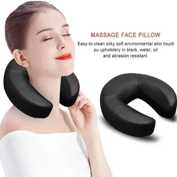 Oreiller pour le visage en mousse à mémoire de forme, oreiller en forme de U, appui-tête universel, coussin pour le visage, oreiller orthopédique Cervical doux