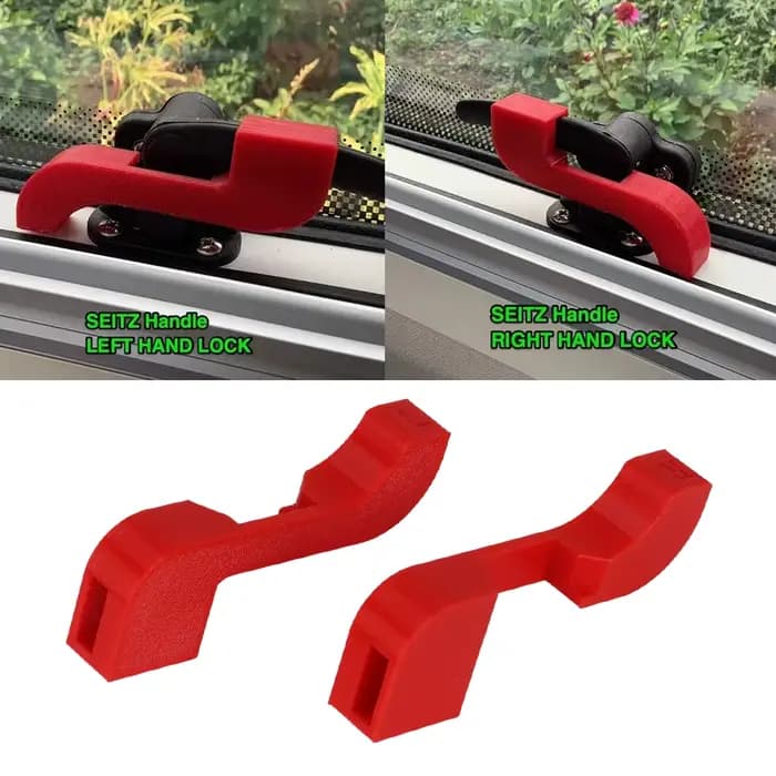 1 paire de serrures de sécurité RV rouge pour serrures de sécurité de fenêtre de caravane pour loquets de fenêtre dométiques SEITZ accessoires d'intérieur de camping-car RV