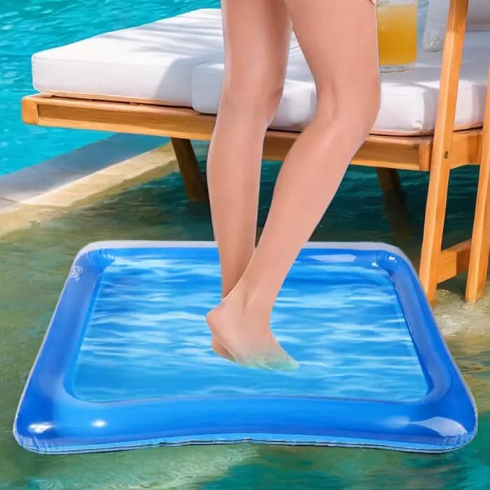 Bain de pieds gonflable portable pour la plage, le camping, les vacances, le jardin, la terrasse, l'hôtel et la maison