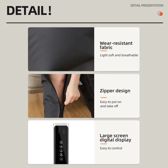 Masseur de jambes de Massage à Compression d'air