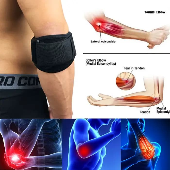 Sangles de soutien pour coudières de Compression sportive