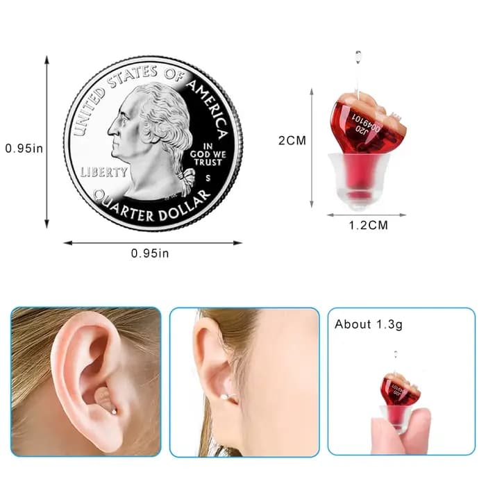 Prothèses auditives Audifonos pour la surdité réglable Micro sans fil J20 Mini aide auditive Invisible amplificateur de son d'oreille livraison directe